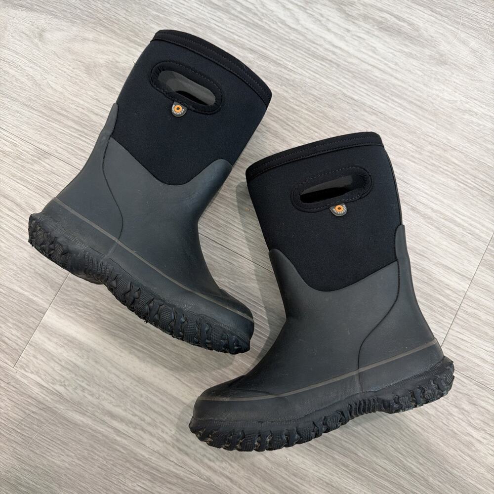 Bogs Bloom Waterproof -22 Degree Slip On Boots Black Kids Size 11